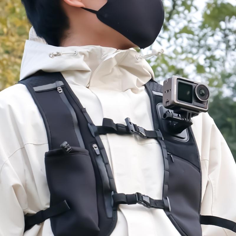 Нагрудное крепление Регулируемые нагрудные ремни Пояс Жилет для экшн-камеры Амортизирующее Регулируемое крепление на жилет для бега