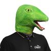 Cute Green Snake Funny Animal Headgear Masquerade Live Broadcast Mask Halloween Festival Party Performance Props