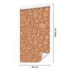 Wallpaper School Supplies Orange and Peach 50x1000
