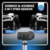 LAUNCH X431 TSENSOR-05 TPMS Sensor 315MHz/433MHz Dual Frequency Screw-in Adjustable Angle Metal Valve Tire Pressure Monitor