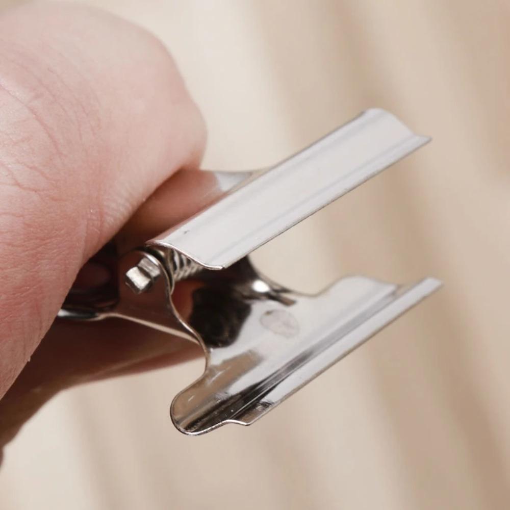 10p Powerful Metal Clip Stationery Office Supplies Household Folder Fixing Small Book Clip Extra Large Sketch Board Drawing Clip
