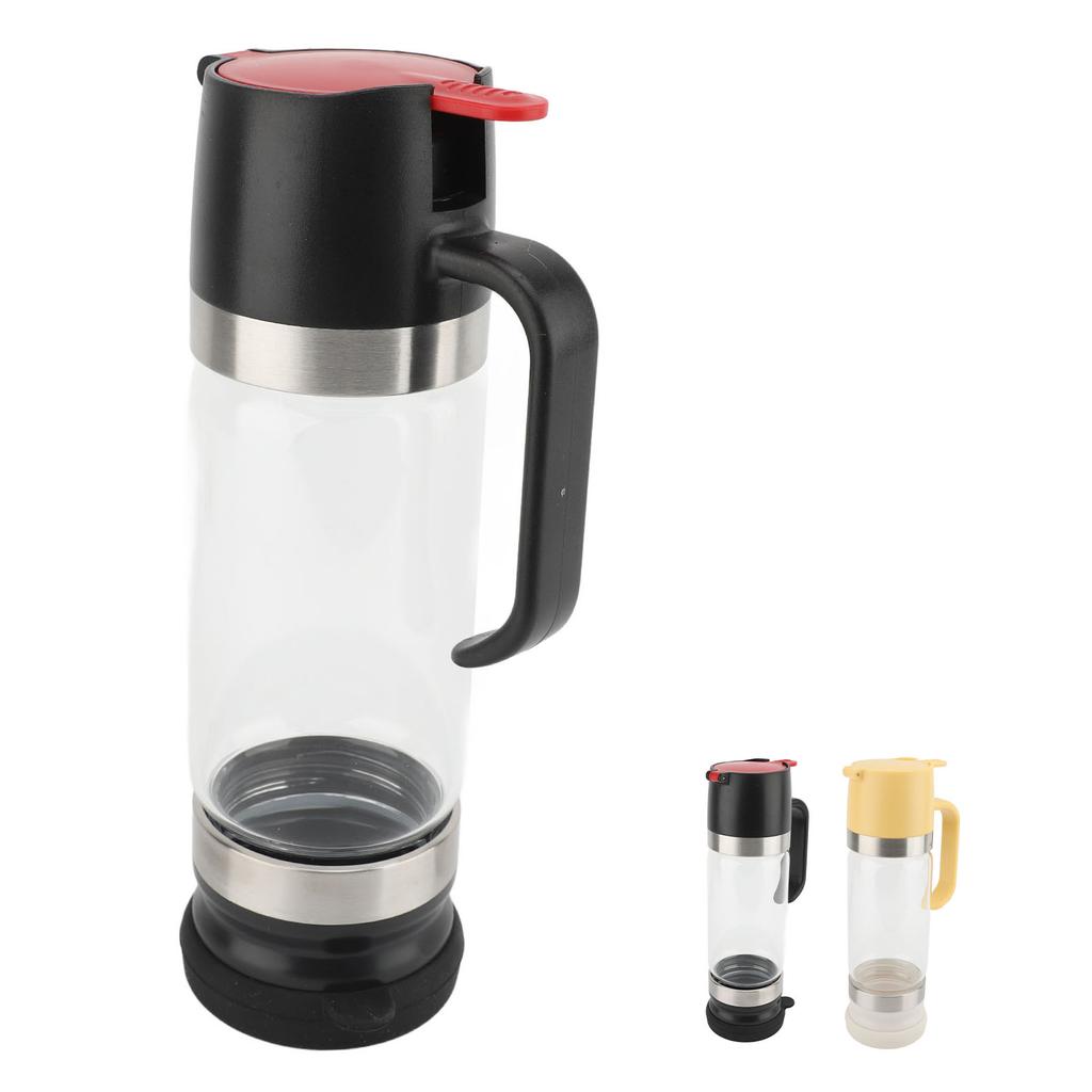 Диспенсер для меда 350 мл Прозрачный стеклянный диспенсер для сиропа с ручкой Предотвращает капание Контейнер для меда для кофеен Ресторанов Дома