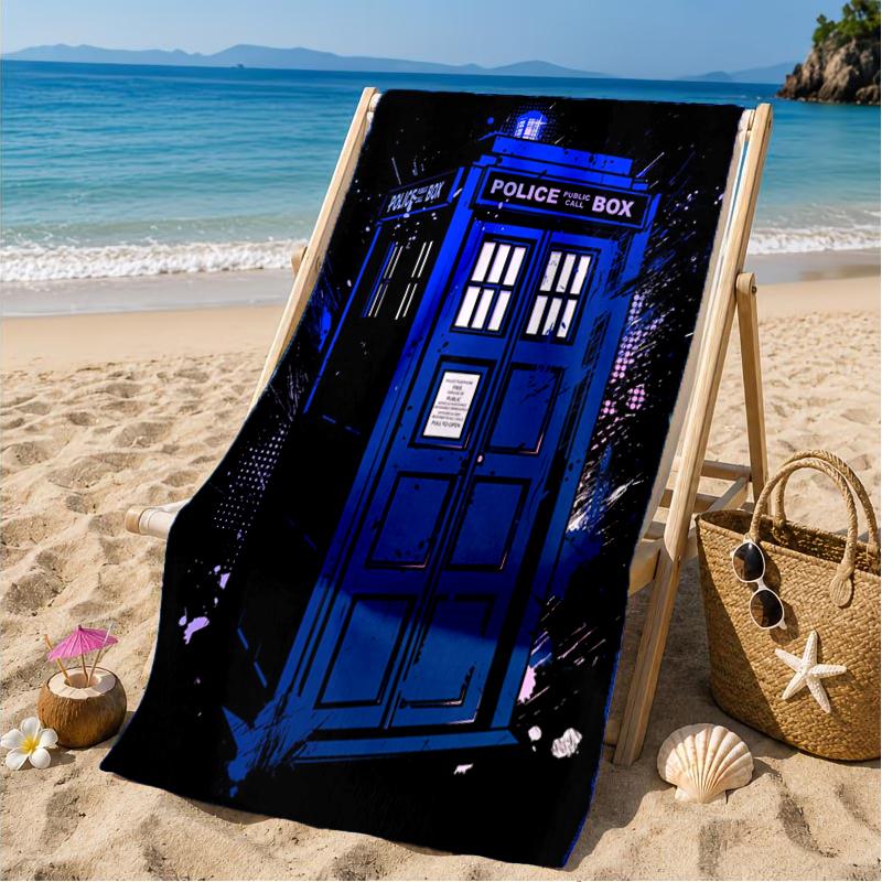 telephone booth Beach Towel, Microfiber Beach Towel, Perfect For Pool, Beach, Travel, Home Decor Beach Party Fan gifts