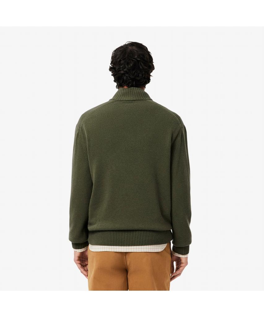 Мужской шерстяной свитер Lacoste с молнией до середины Ah3052-55N E9F