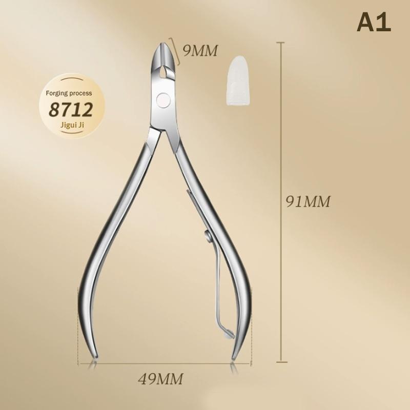 Stainless Steel Nail Cuticle Nipper 2in1 Dead Skin Scissors Sharp Manicure Beauty Tool for Salon and Home
