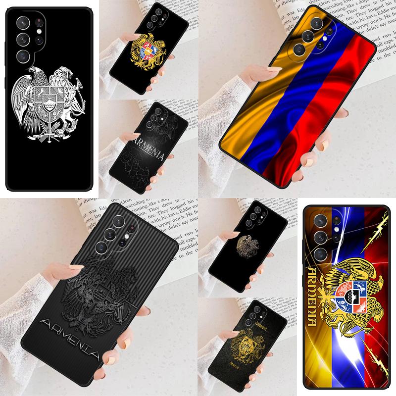 Чехол для телефона с гербом Армении Флаг для Samsung Galaxy S26 Ultra S25 S24 S23 S22 S21 S20 Note10