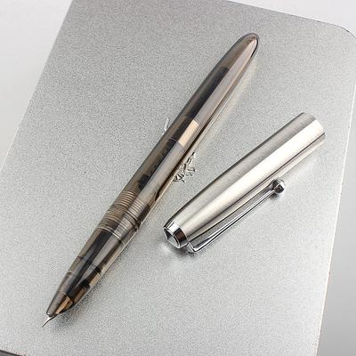 Перьевая ручка Jinhao Retro Pro серебристый клип Сверхтонкое 0,38 мм / Изогнутое 0,8 мм перо Офисная подпись Школа Письмо чернильные ручки