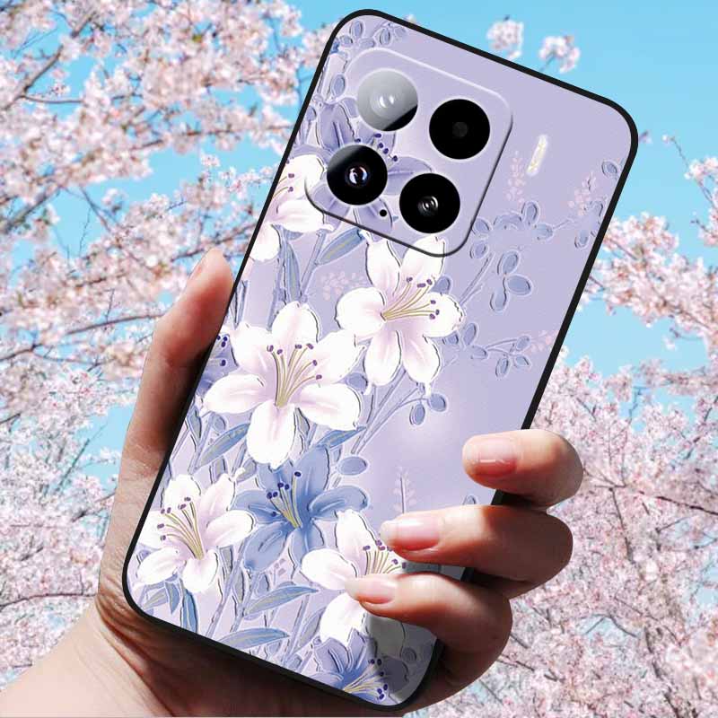 Для Xiaomi 15 Pro 5G 6.73" Чехлы 3D Рельефный Мягкий Силиконовый Чехол Ретро Тисненый для Xiaomi 15 5G Телефон Mi 15pro 15 3D Мягкий ТПУ Чехол