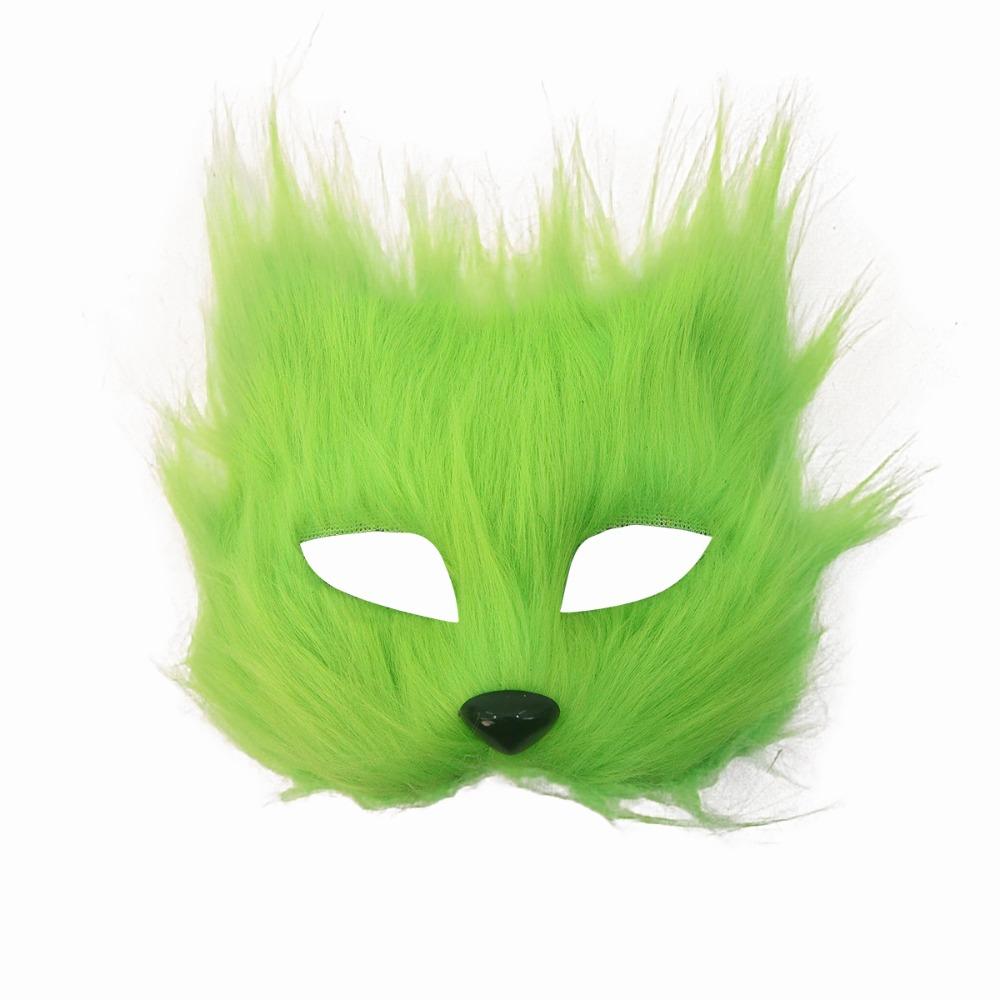 Realistic Half Face Mask Cartoon Masquerade Mask Ghost House Decor Eye Mask  Costume Party Supplies