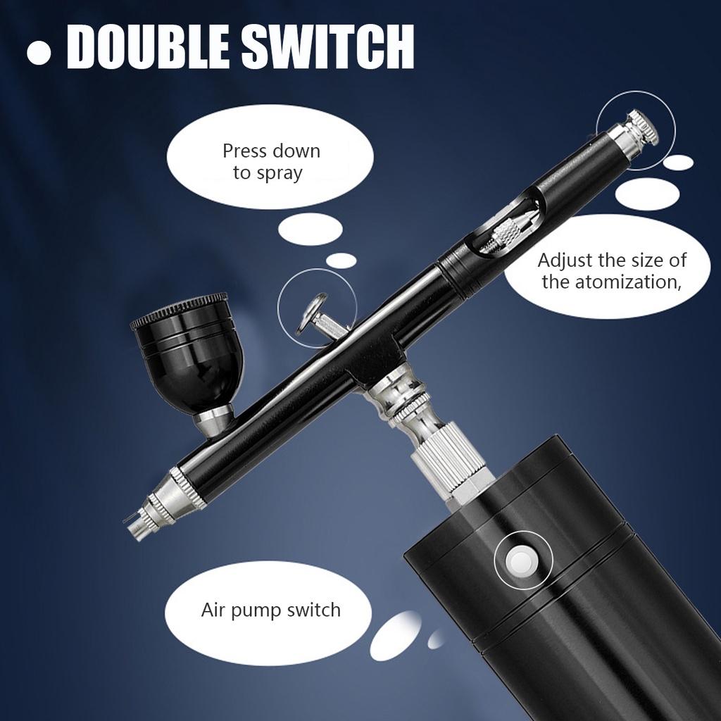 900 мАч 10/20/40 мл Черный Многоцелевой Беспроводной Аэрограф Набор Распылительный Насос Gen Pen Аэрокомпрессорный Комплект Портативный Аэрограф Набор Художественная Живопись Распылитель Мини