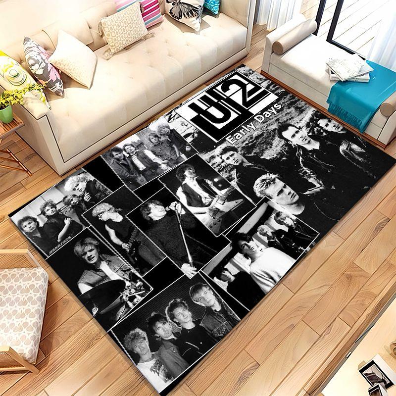 Ретро U2 Ирландия Рок Бэнг Боно Гостиная Нескользящий Ковер Мягкий Ковер для Спальни Детской Комнаты Дивана, Домашний Декор Придверный Коврик Подарок