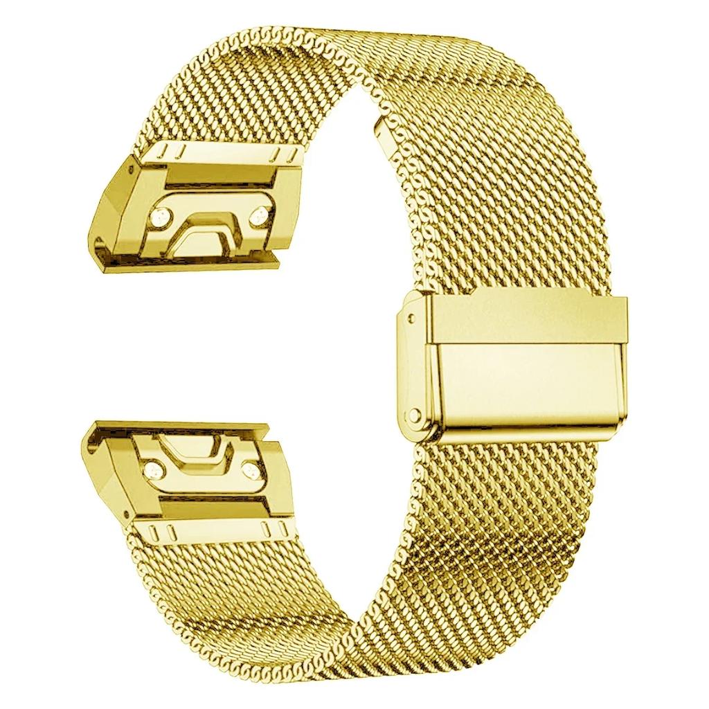 26mm 22 20 Quick Fit Strap for Garmin Fenix 7X 7 Pro Fenix 6X 6 5X 5Plus Tactix 7 Forerunner 965 955 Enduro Stainless Steel Band