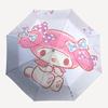 1pc My Melody Automatic Opening/Closing Umbrella with Cute Bow Design - Portable Folding Design, 8-Rib Iron Frame Outdoor Umbrella for Fans, Travelers