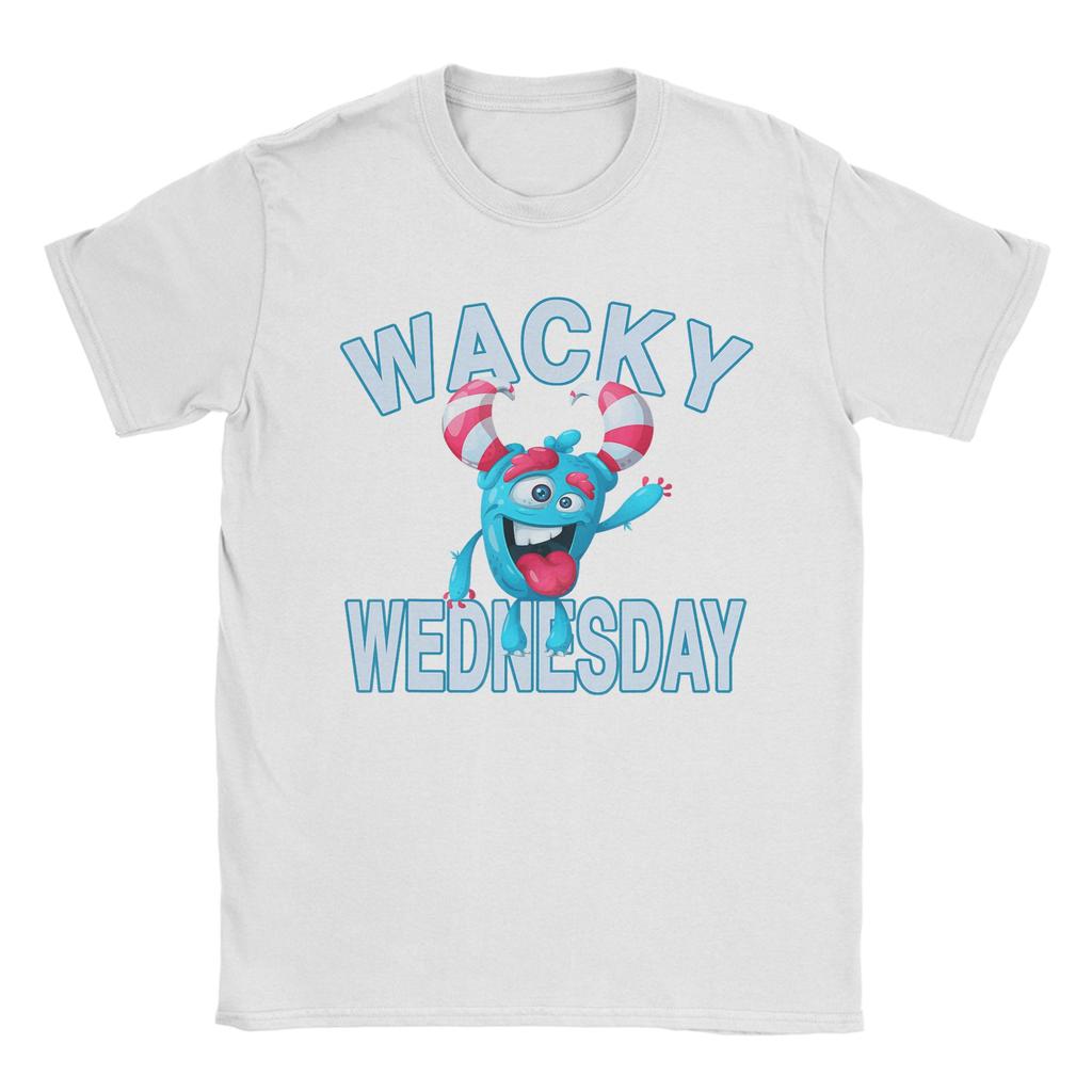 Wacky Wednesday Spirit Week Party Day TShirt Unisex  Leisure Pure Cotton Tee Shirt Crew Neck Short Sleeve T Shirt Unique Clothes