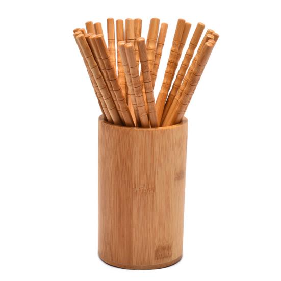 10 Pair Wooden Chopsticks Burr Free Comfortable Grip Reusable Handmade Natural Bamboo Wood Chopsticks Daily