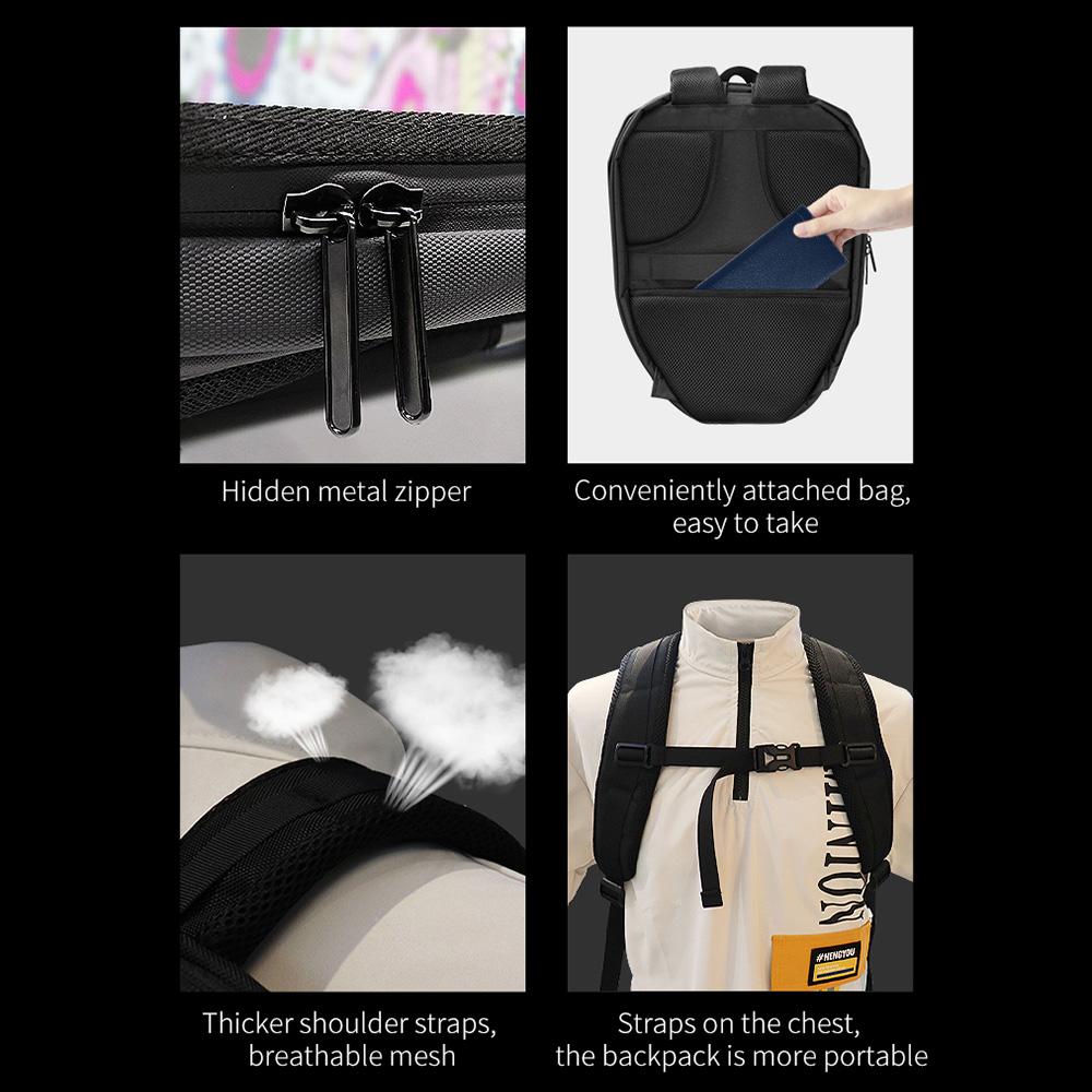 Светодиодный рюкзак для верховой езды, мотоциклетный шлем, водонепроницаемый прочный корпус