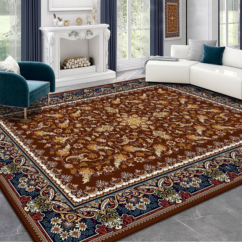 Persian Bohemian Area Rug Large,Carpets for Living Room Luxury Retro Bedroom Decoration Home Kid Play Non-slip Entrance Door Mat