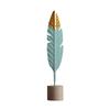 Modern Feather Wooden Fashion Table Desktop Party Home Ornaments Office Home Decoration Bedroom