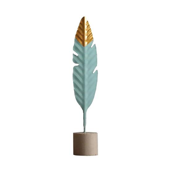 Modern Feather Wooden Fashion Table Desktop Party Home Ornaments Office Home Decoration Bedroom