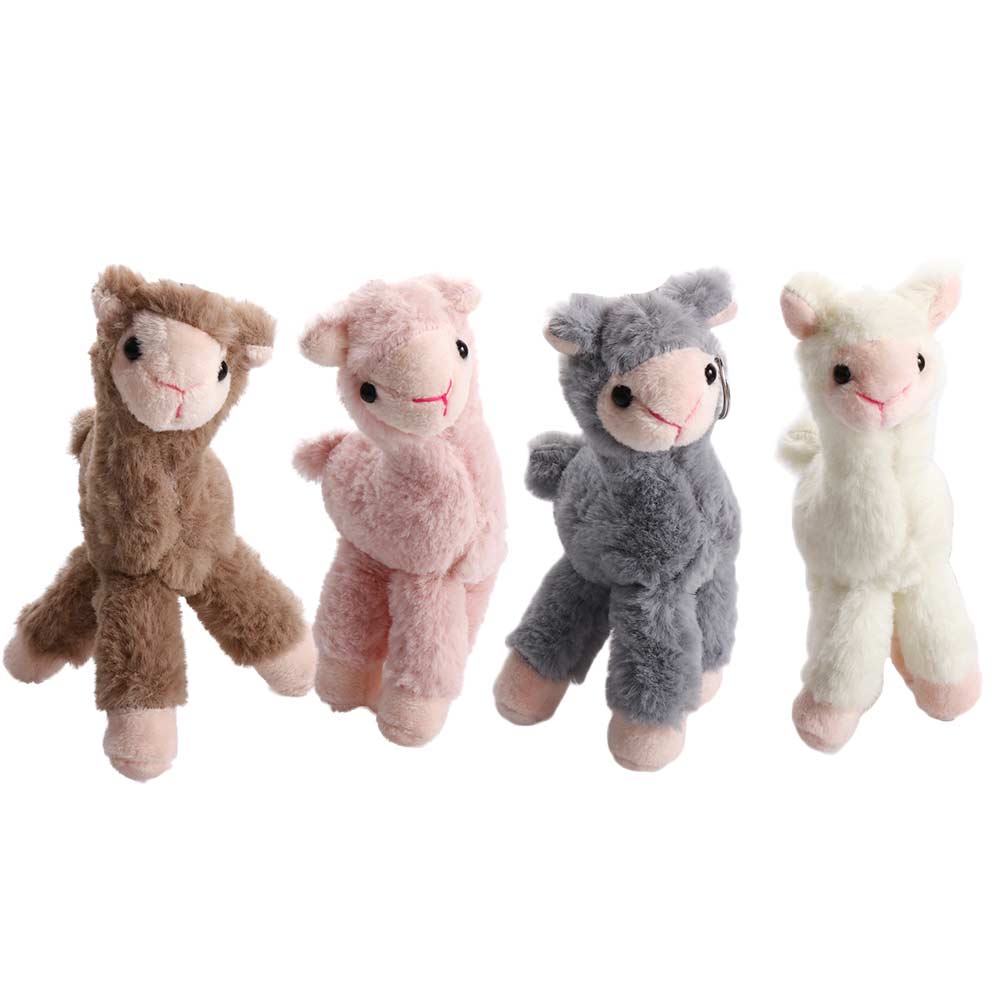 Decoration Handmade Key Trinket Alpaca Keychain Animal Keyring Sheep Key Ring Stuffed Toy Keychain