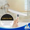 Rotatable Silicone Squeegee Suction Cup Bamboo Handle for W25 X MR.SIGA (with Hook) Bathroom, Mirrors, Windows, Approx. H20.5cm