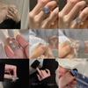 Light Luxury Romantic Star Moonstone Texture Ring Female Irregular Star Grain Open High Grade Rings Party
