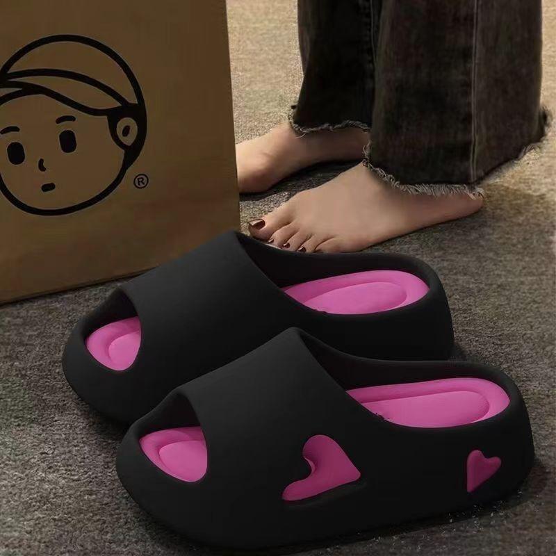 Trendy Feeling Slippers Summer Blocked Anti Slip Women's Versatile Daily Cool Sandals