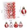 24pcs Mini Painted Christmas Ball 3cm Merry Christmas Tree Decor  Home Xmas Decor