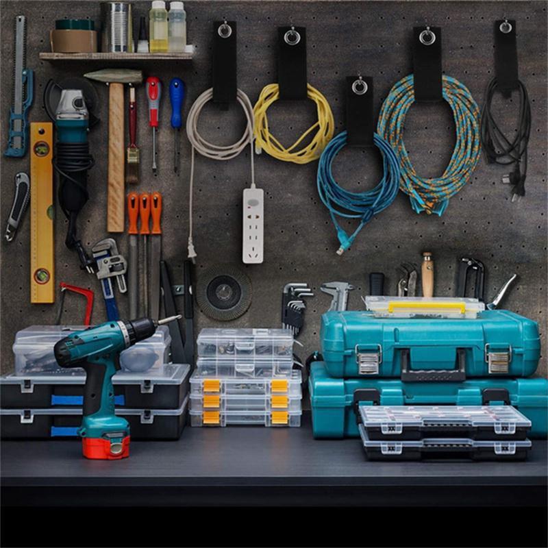 1PC Extension Cord Wrap Straps Holder Heavy-Duty Storage Straps Cord Wrap Keeper for Garage Hooks and Hangers and Shop Organizer