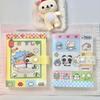 Kawaii Panda Theme A6 Stitched Storage Album Folder Cute Sticker Storage 40 Pages for Scrapbooking Material Storage