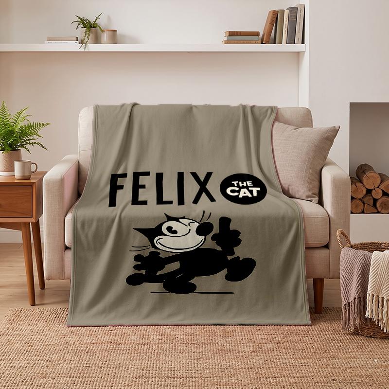 Felix the Cat Soft Warm Flannel Blankets Comfortable Blanket for Home Decoration Gifting