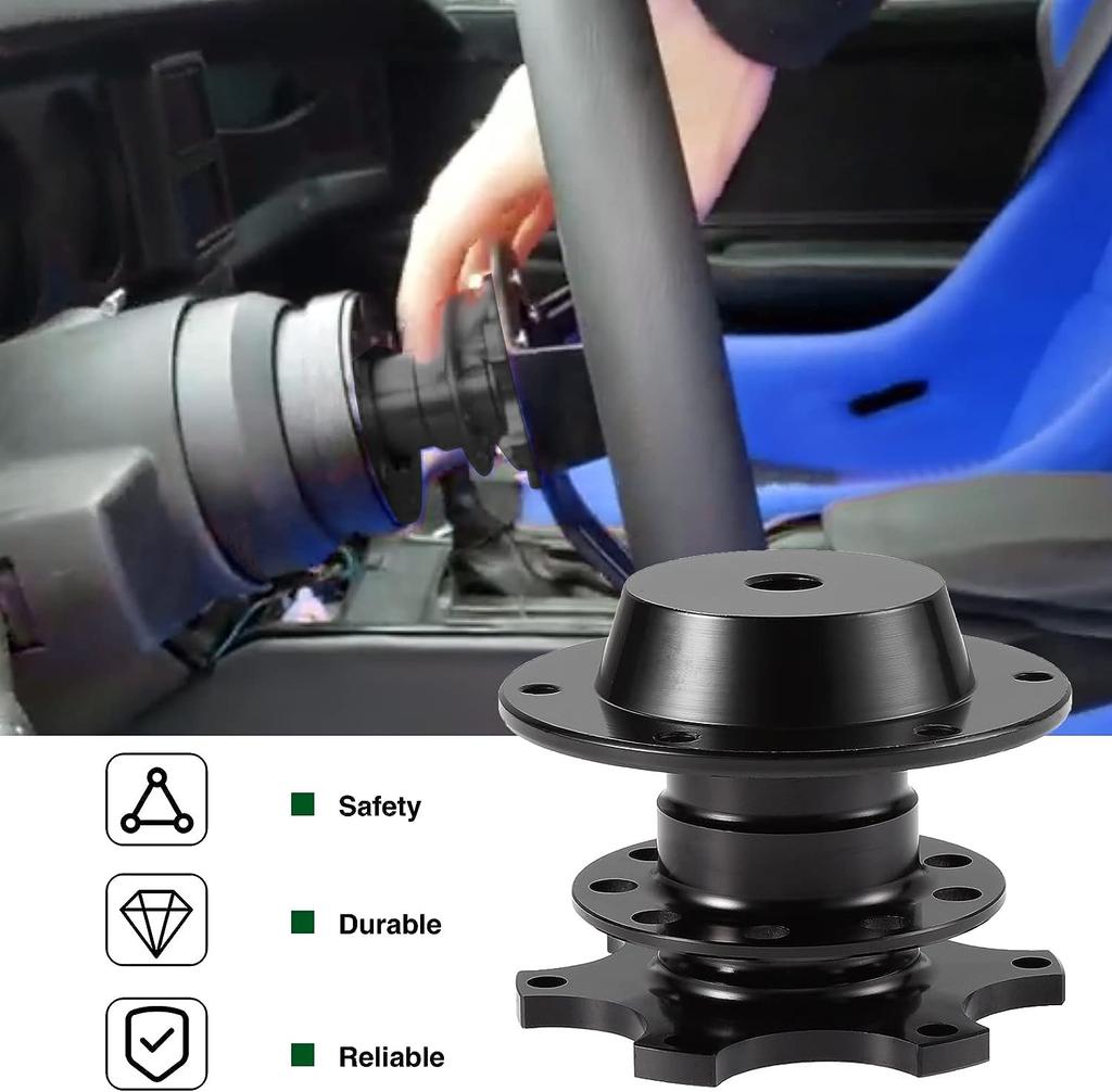 Универсальный гоночный комплект быстросъемной ступицы рулевого колеса с 6 отверстиями, адаптер для ступицы колеса, автомобильные аксессуары, замена алюминиевого сплава