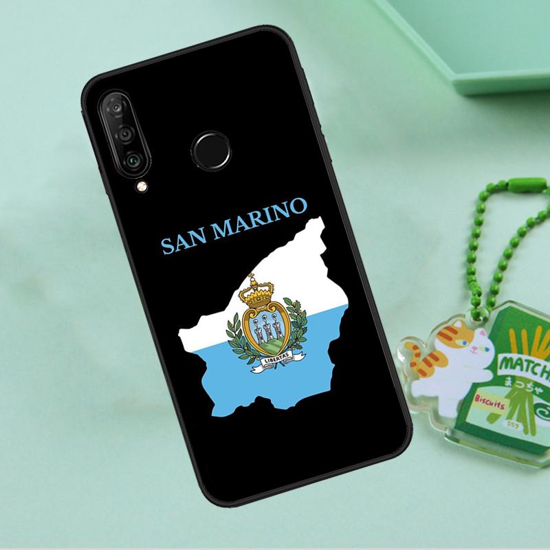 Чехол с флагом Сан-Марино для Huawei Nova 12s 12i 11i 7i 8i 9 10 SE Y91 Y90 Y60 Y70 Y72 Y61 P60 Pro P30 P40 Lite