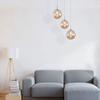 Suspension décorative 3xG9 10W – Design en métal Ambre