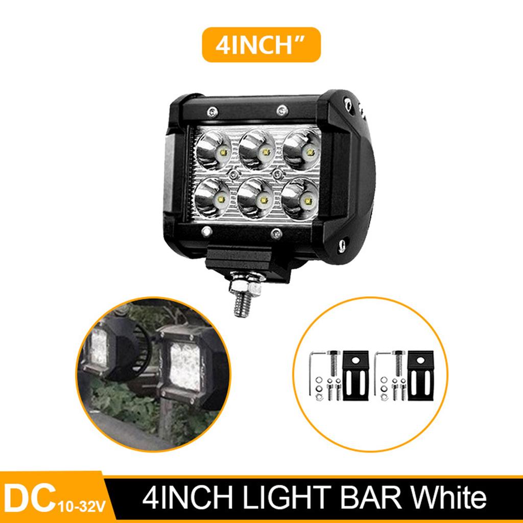 2 шт. 18 Вт 1500 лм светодиодные прожекторы для бездорожья, яркие противотуманные фары для лодок, фары для дальнего света, светодиодные рабочие фары