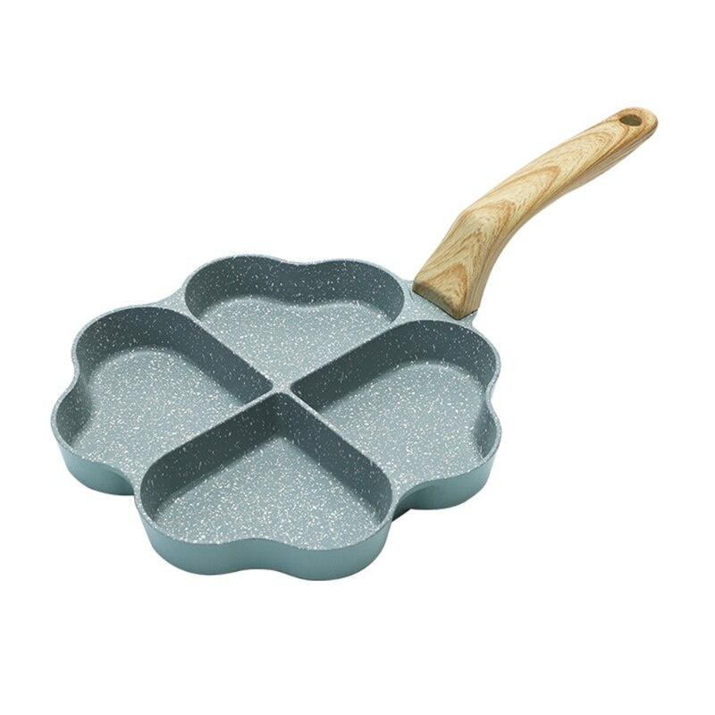 Four Hole Frying Pan Non Stick Egg Frying Pan Creative Heart Shaped Easy Clean Egg Cooker Omelet Pan Gift Cook