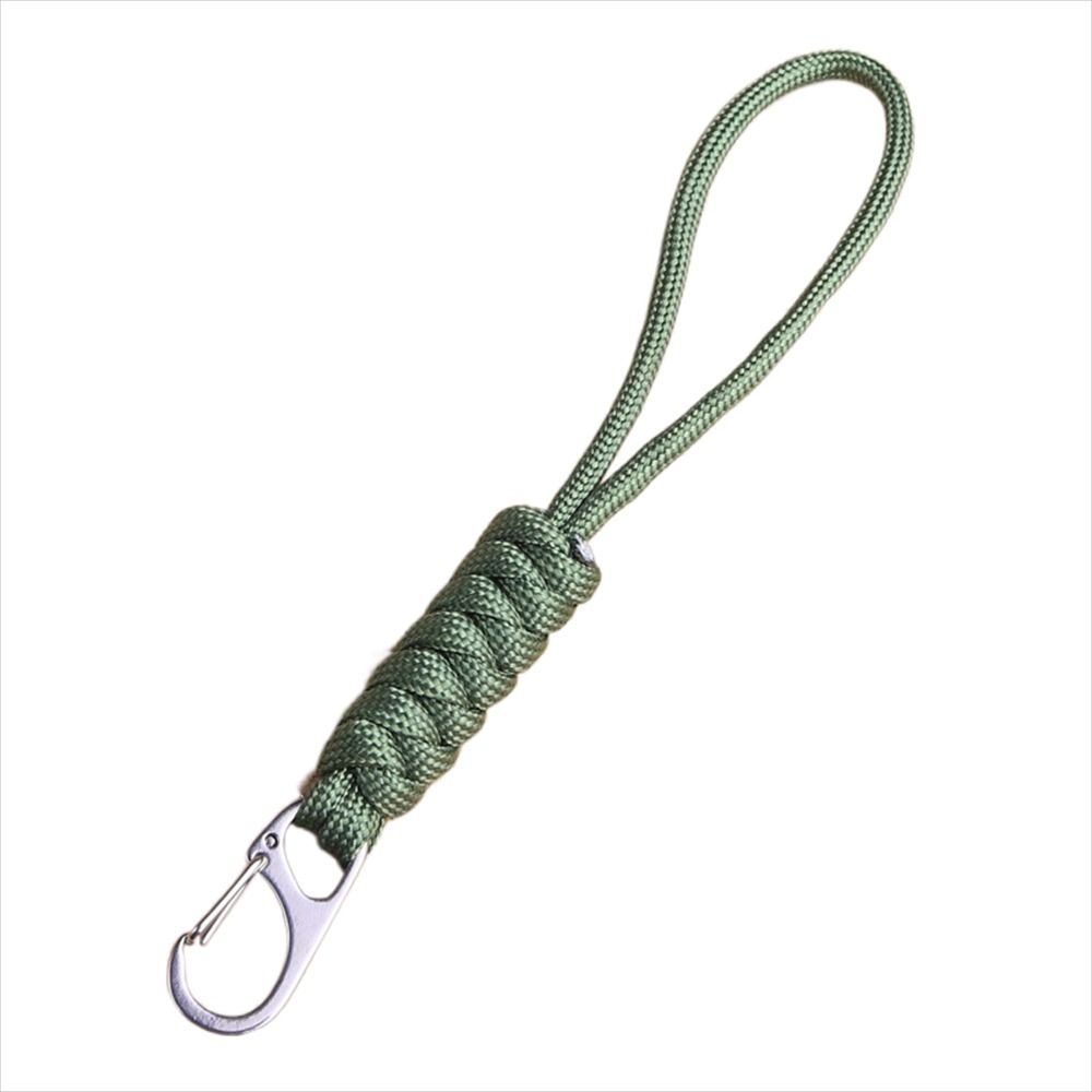 Snake Knot Paracord Keychain Anti-lost Chain Braided Woven Keychain Emergency Survival