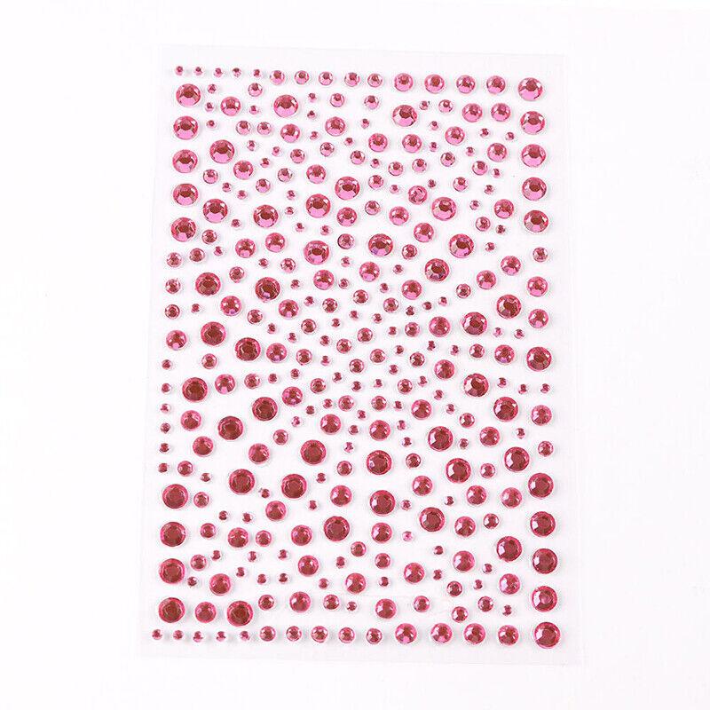 Яркие самоклеящиеся стразы для украшения лица и тела