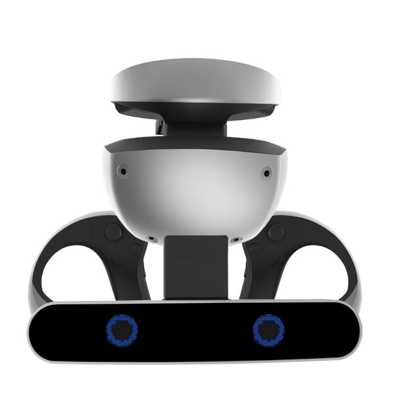 Controller Charging Dock Station with VR-Headset Display Stand Controller Charger-Station & LED Indicators Compact-size