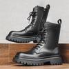 Platform Martin Boots Men'S British Style High-Top Men'S Shoes Locomotive Zipper Couple Tooling Boots 8532-J