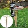 Portable Wine Table for Outdoor Events Foldable Wooden Wine Rack Table Picnic Placemat Camping Table for Garden Camping