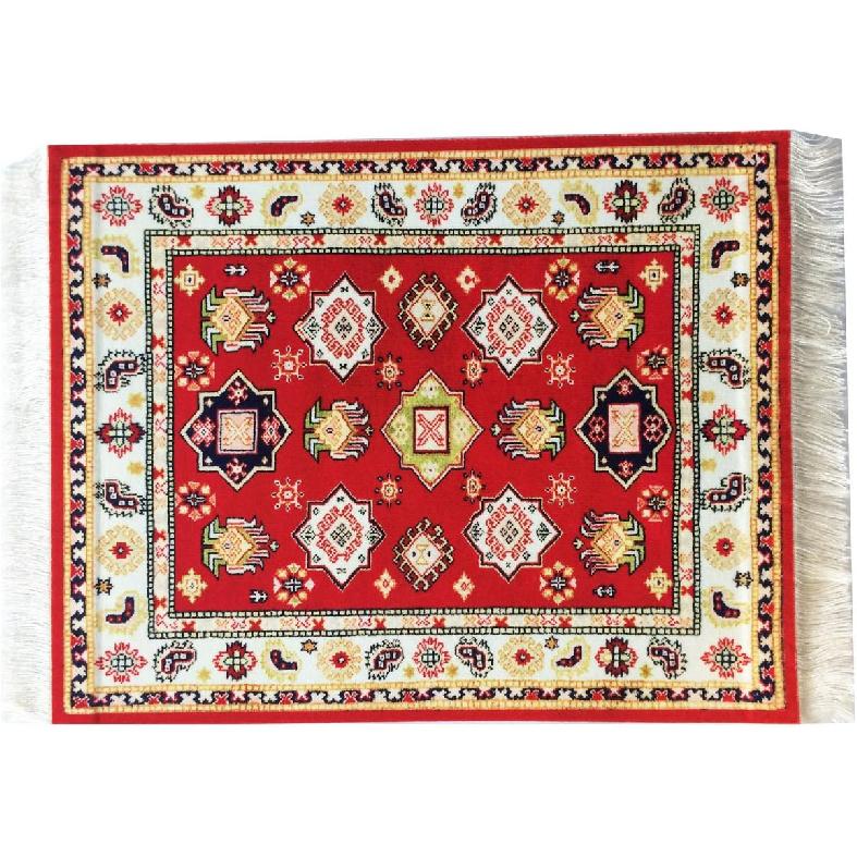 Set of 4 Rug Table Coasters ... Persian Design Fabric Carpet Drink Mats (Mix-4-5-7-8)