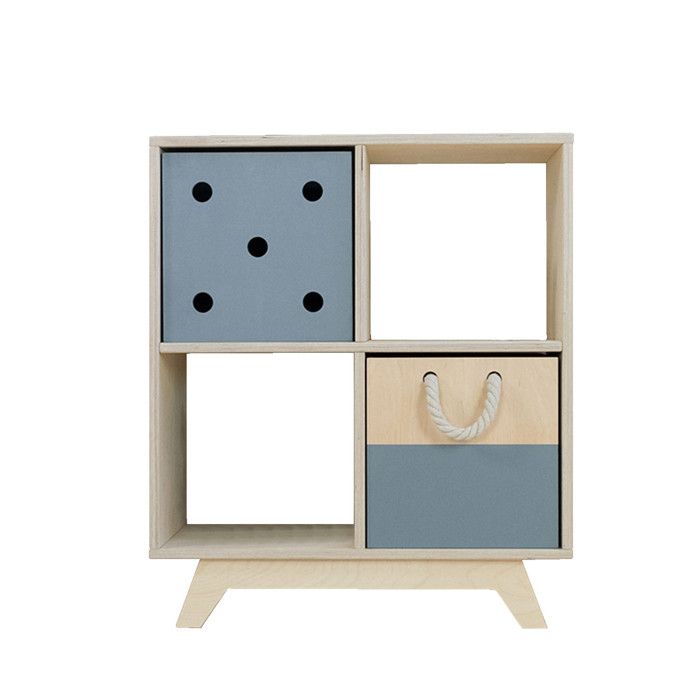 NABOSKY Varnished Storage Unit 2x2