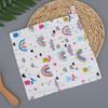 Baby face towel, pure cotton high-density cotton  baby face towel, cartoon gauze saliva towel, printed handkerchief