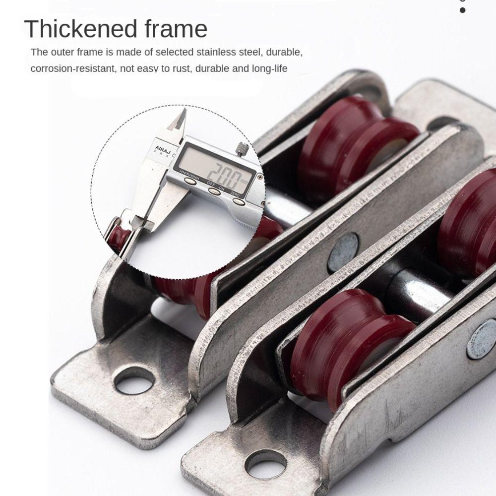 Фурнитура для раздвижных дверей Оконный ролик 80 Тип Пазовое колесо Прочный Дверной раздвижной ролик