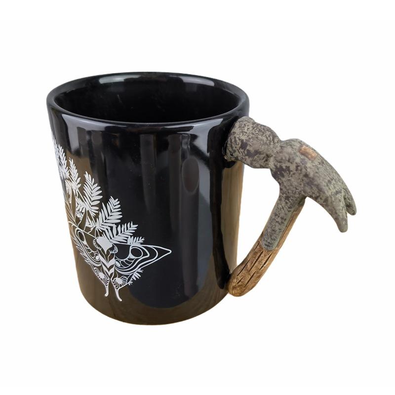 Special-shaped Handle Mug, Tool Handle Ceramic Mug, Hammer Wrench/iron Pliers/axe Screw Coffee Cup