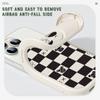 Тонкий кожаный чехол с рисунком шахматной доски, черный медведь, мягкий силиконовый кожаный чехол для телефона для iPhone Samsung Huawei Honor Xiaomi Redmi OPPO Realme Vivo