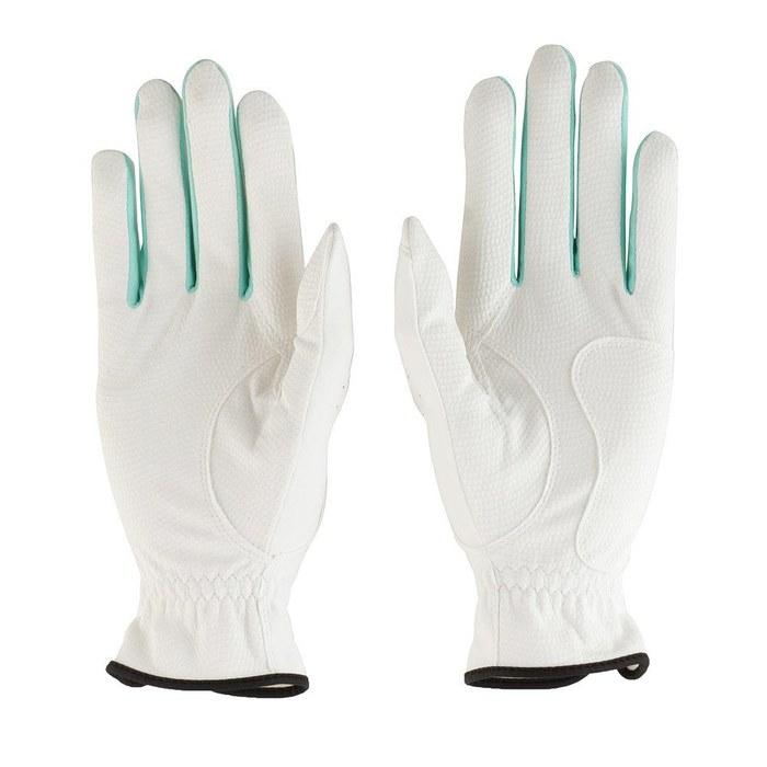 PRGR Golf Glove PGL-17W Ladies White/Green 17cm