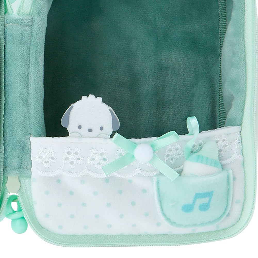 Sanrio Pochacco Plush Enjoy x 12 x 9 SANRIO 184730 Pouch, Idol, Baby, 15.5 cm, Character,
