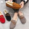 Mao Mao Cotton Shoes Women's New Winter Casual Women's Piled Thickened Cotton Shoes Warm Doudou Single Shoes Women